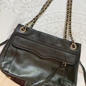 Rebecca Minkoff Double Chain Swing Leather Bag